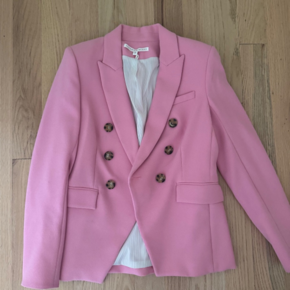 Veronica Beard Pink Miller Dickey Jacket Size 8